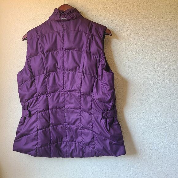EDDIE BAUER EB650 PLUM PURPLE QUILTED PUFFER VEST WOMEN'S SIZE L - Picture 2 of 8